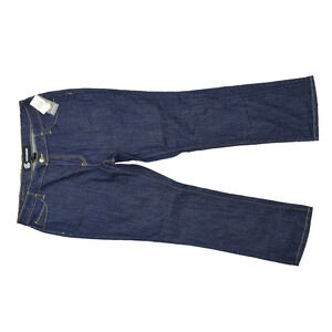NEW Rocawear Women's Plus Size 18 Bootcut Jeans Blue Cotton Blend Zip Solid